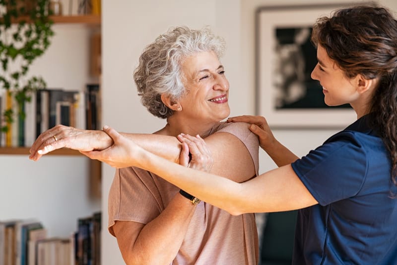 Stretch Therapy For Old Women